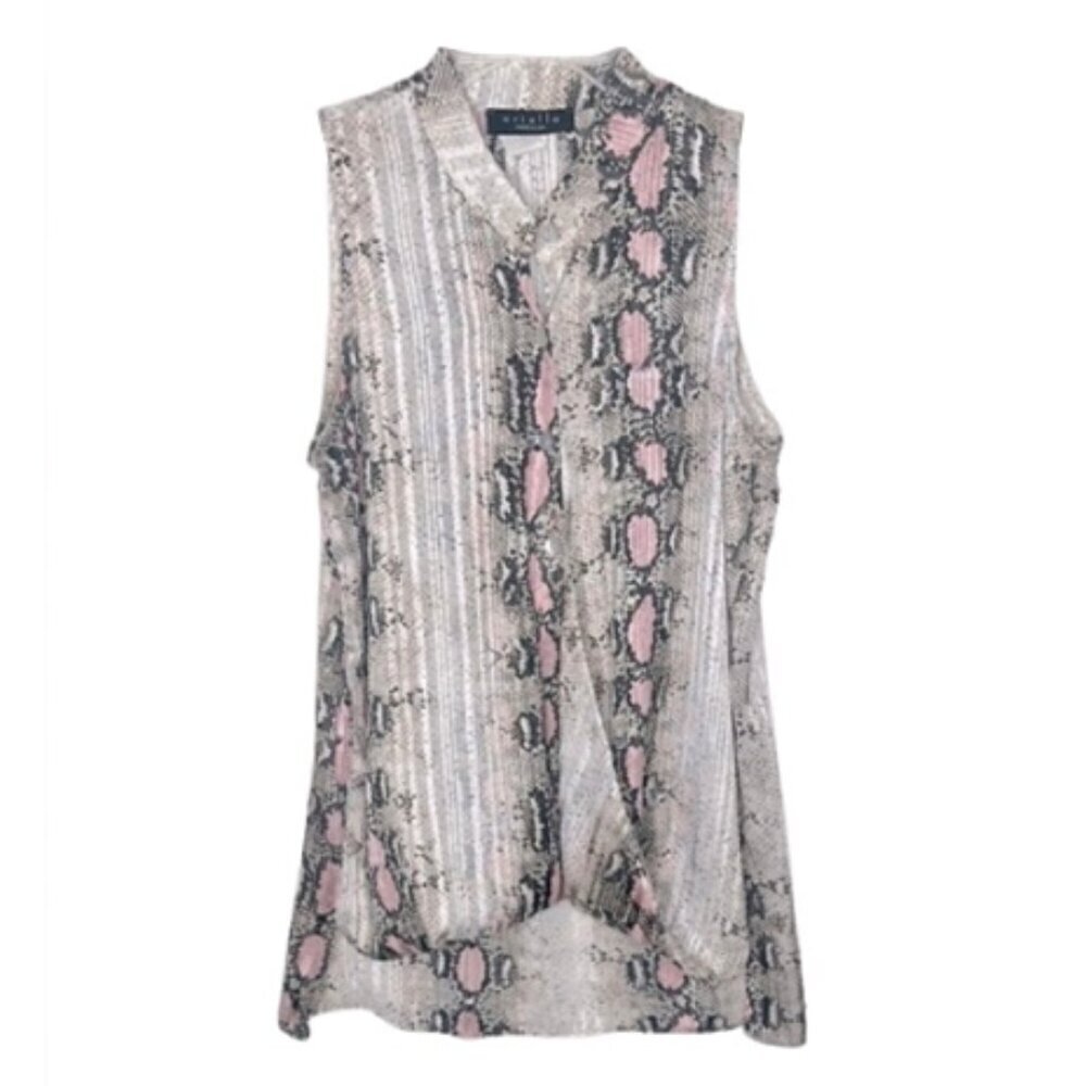 ❤️ ARIELLA Pink and tank Sleeveless Top medium